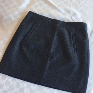 J.Crew grey wool skirt